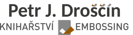 Petr Droščín - Knihařství logo