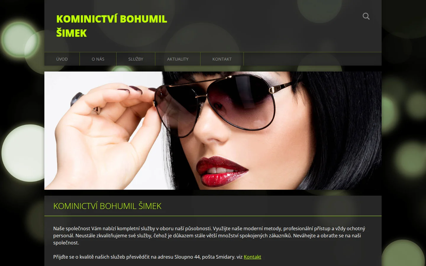 Kominictví Bohumil Šimek website