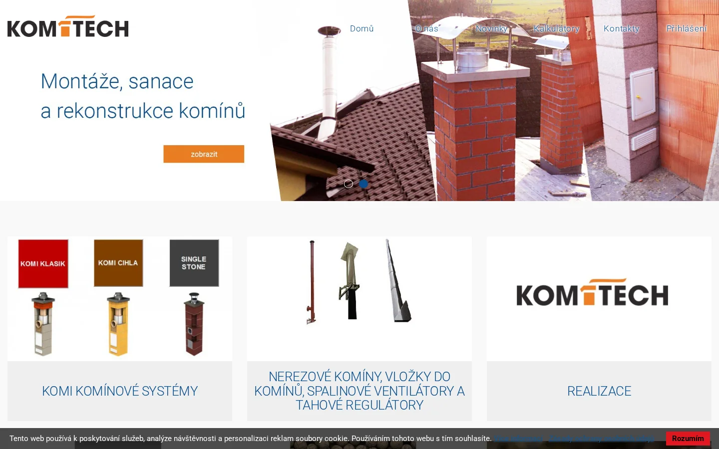 Komitech, spol.s r.o. website