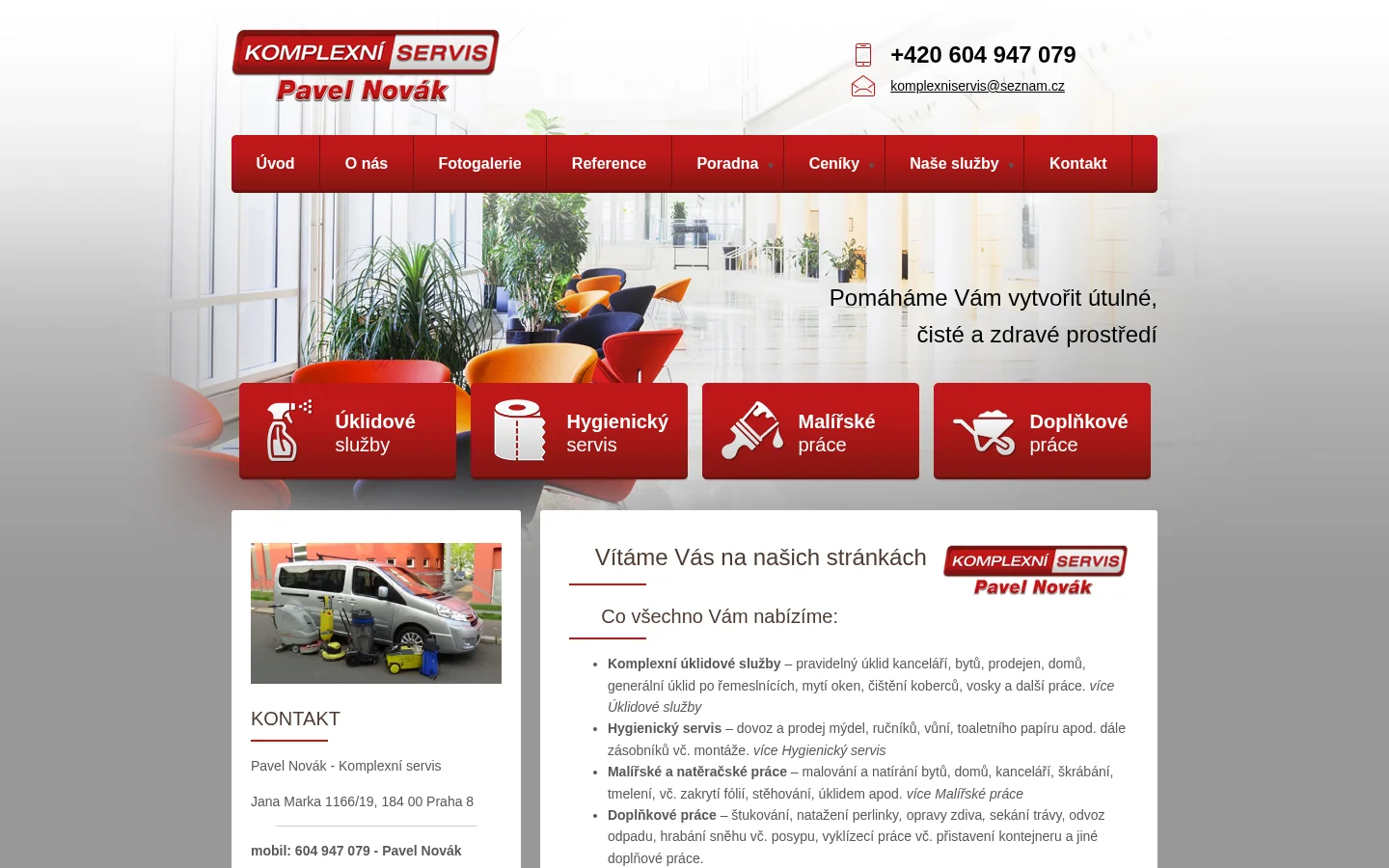 Komplexní servis - Pavel Novák website