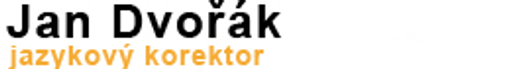 Jazykový korektor Jan Dvořák logo