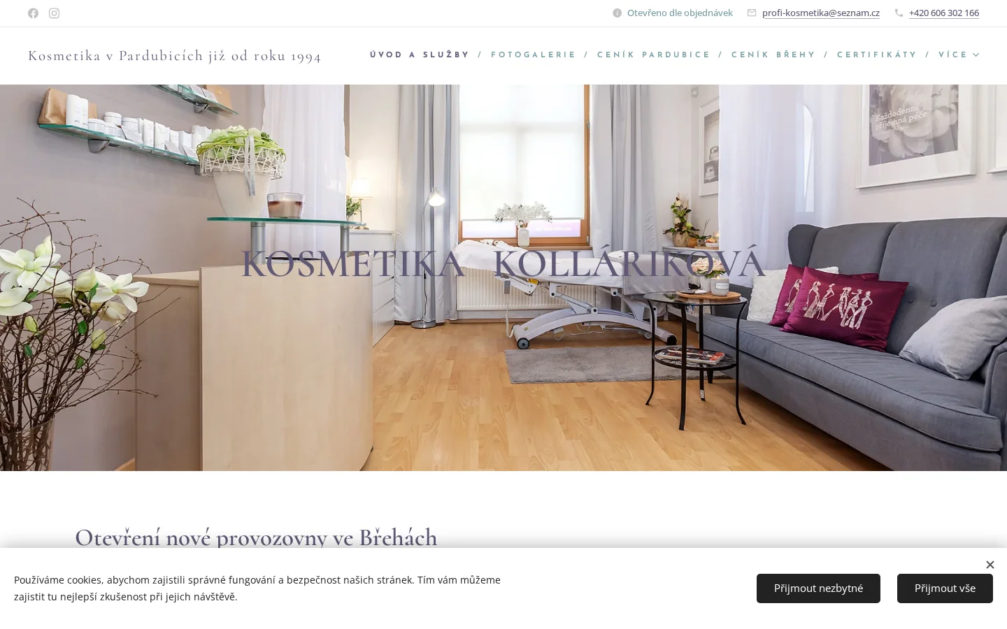 Kosmetický salon Renata Kolláriková website