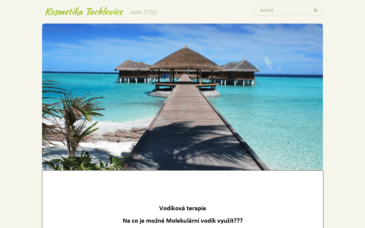 Kosmetika Tuchlovice website
