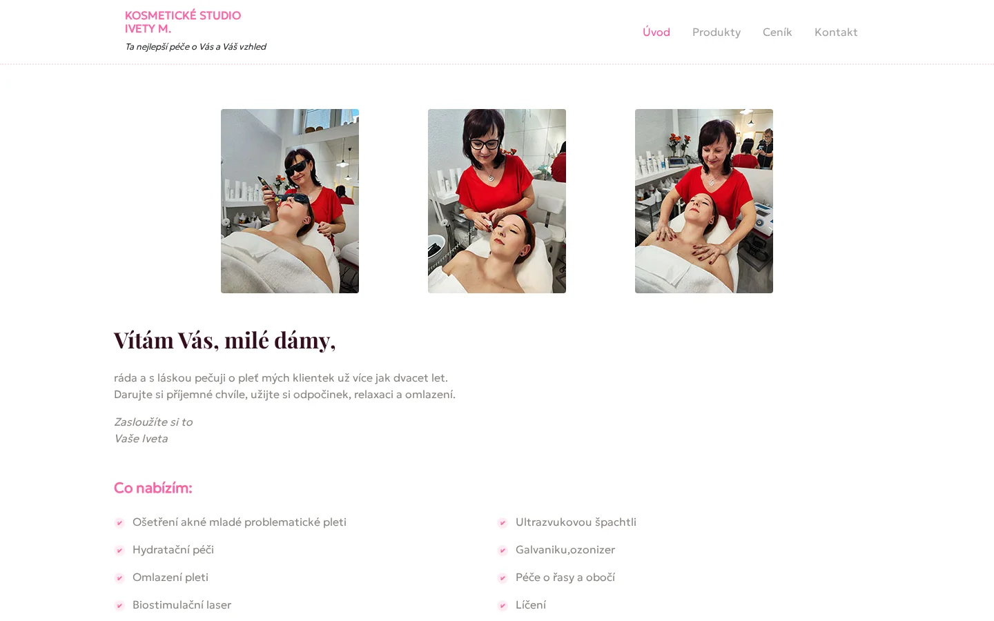 Kosmetika Ivety M. website