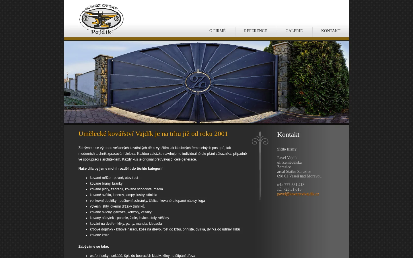 Pavel Vajdík website