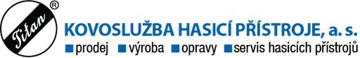 Kovoslužba hasicí přístroje logo