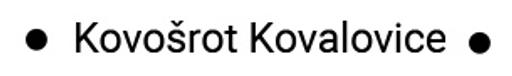KOVOŠROT KOVALOVICE logo