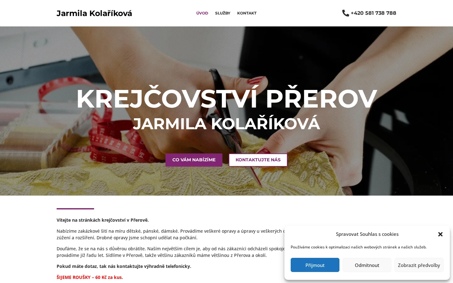 Jarmila Kolaříková website