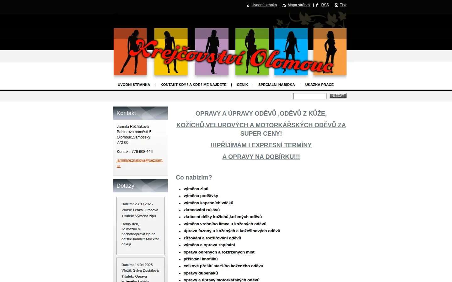 Krejcovstviol website