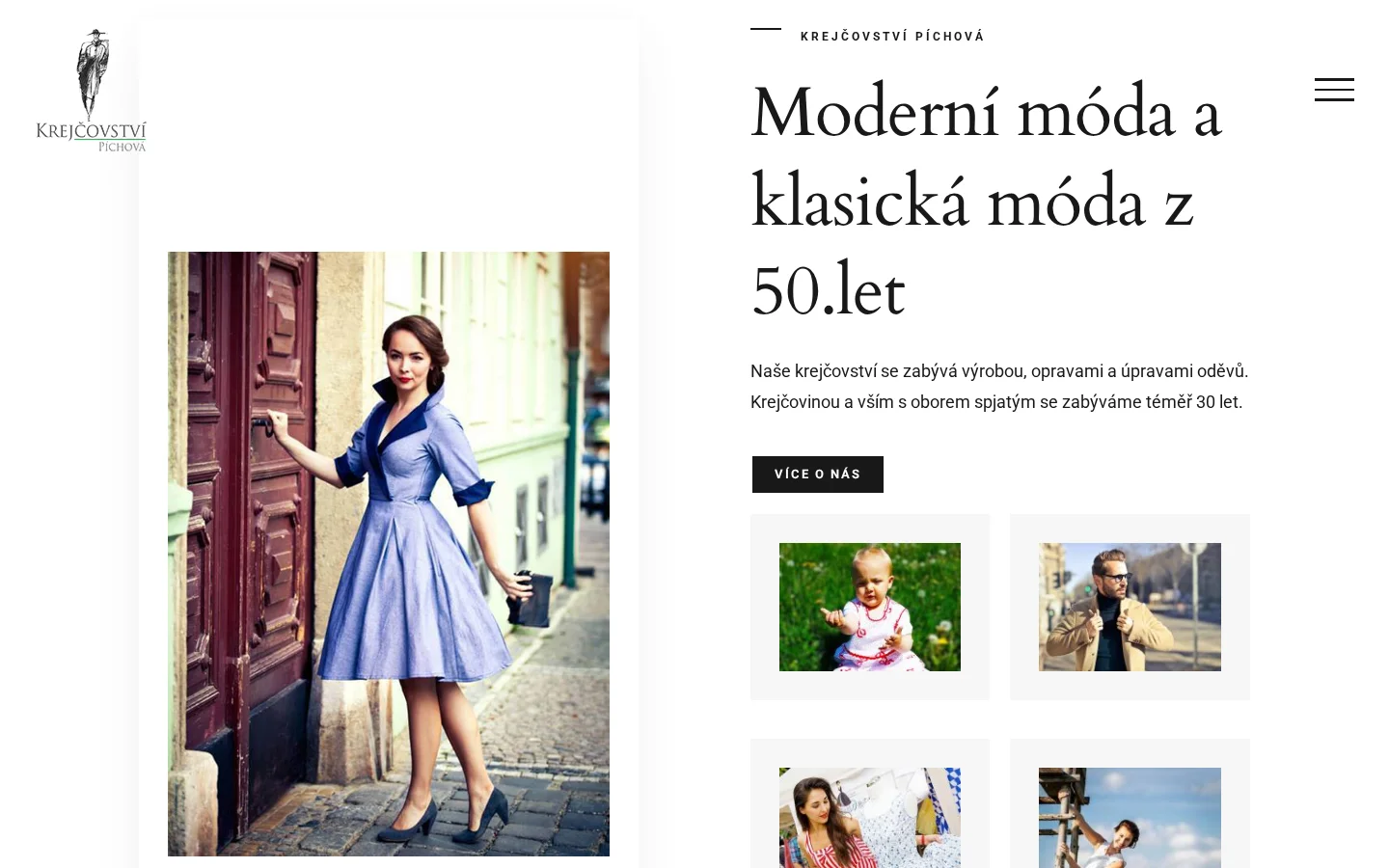 Krejčovství Píchová website