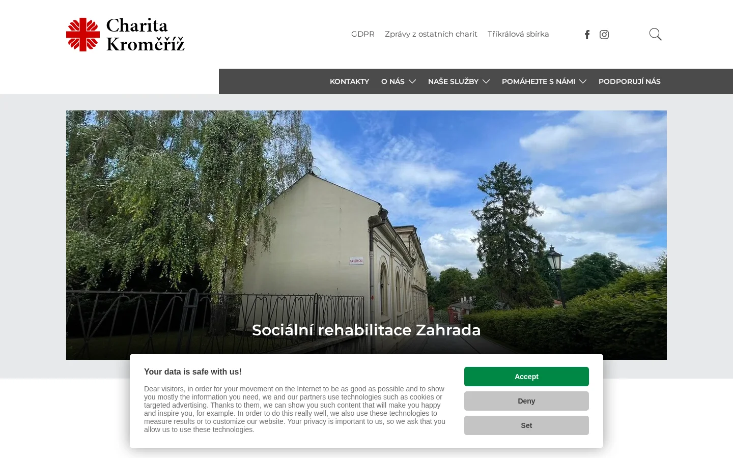 Oblastní charita Kroměříž - Domácí zdravotní péče website