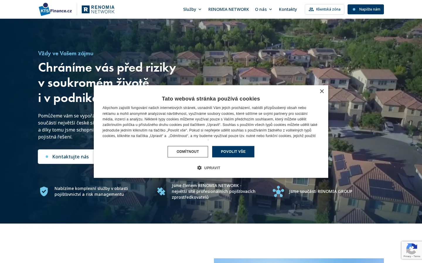 Kts finance.cz website