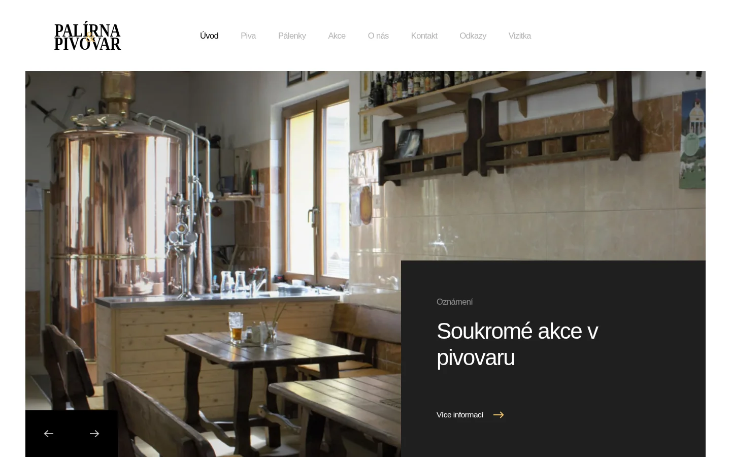 Pivovar a palírna Žlebské Chvalovice website