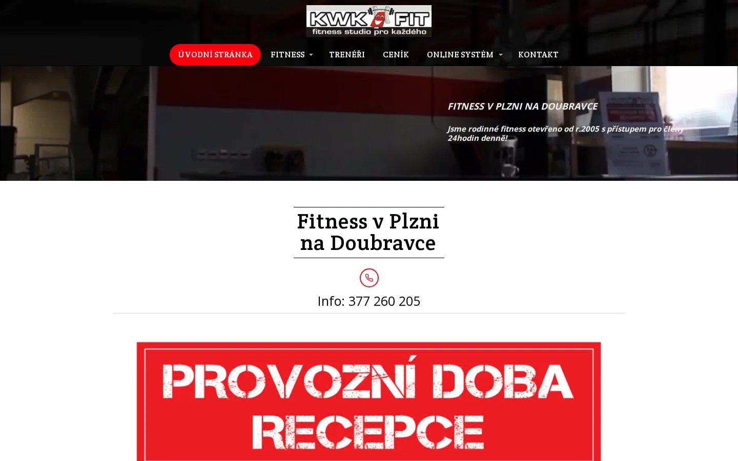 KWK FIT, spol. s r.o. website
