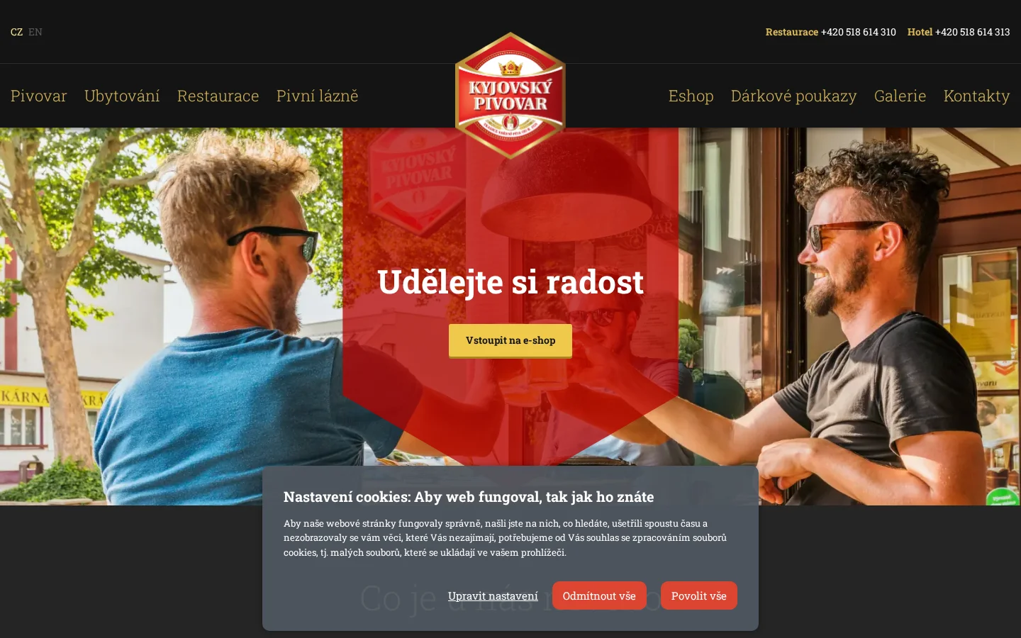 Kyjovský pivovar website