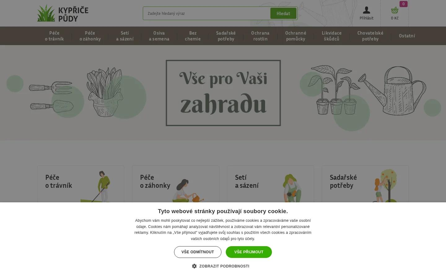 Kypřičepůdy.cz website