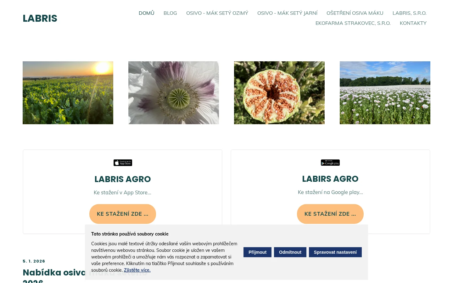 LABRIS, s.r.o. website