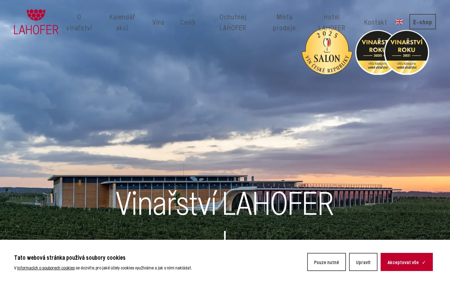 Vinařství LAHOFER website