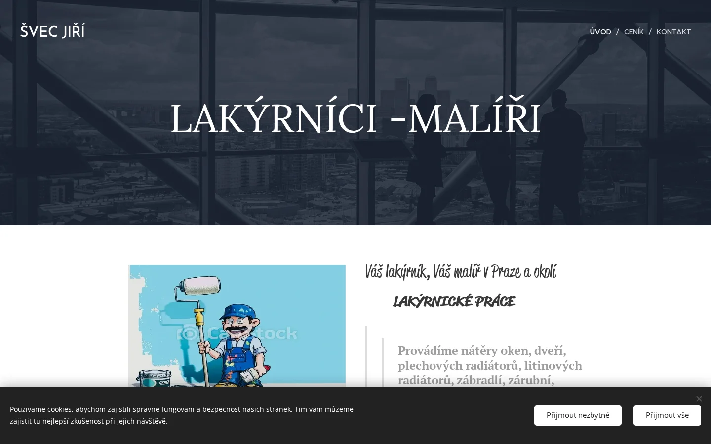 Lakýrnické a malířské práce Jiří Švec website