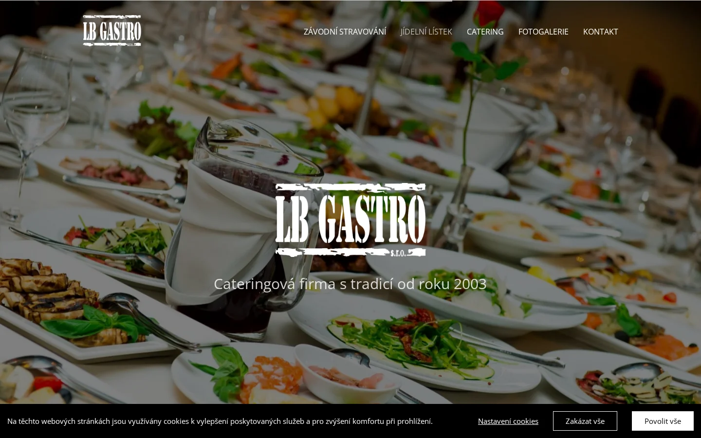 LB GASTRO s.r.o. website