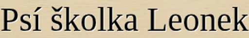 Psí školka Leonek logo