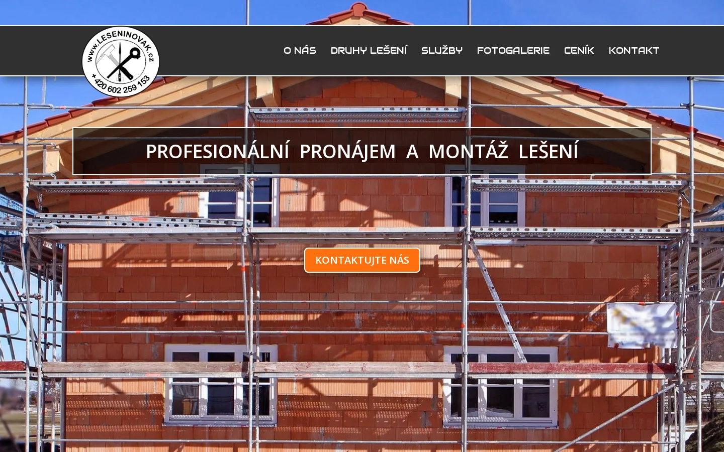 Lešení František Novák website