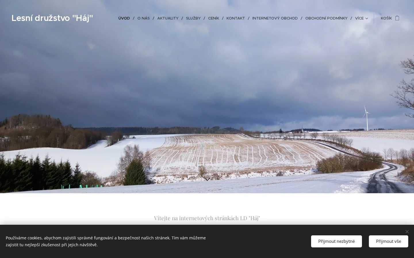 Lesní družstvo Háj website