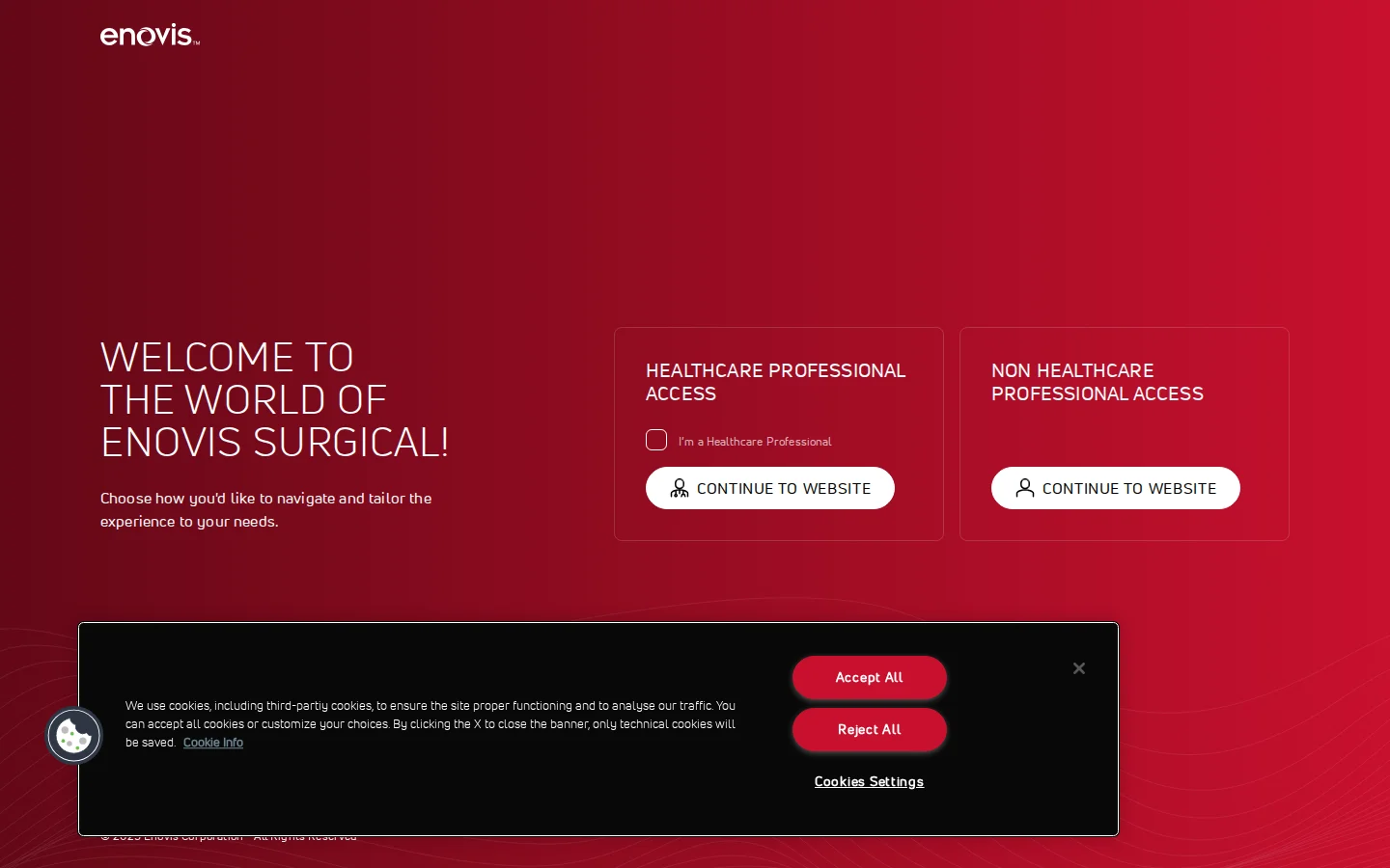 Enovis Surgical website