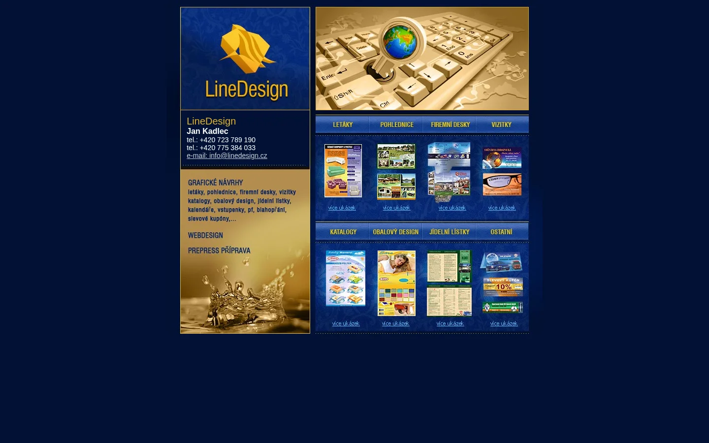 LineDesign - Jan Kadlec website
