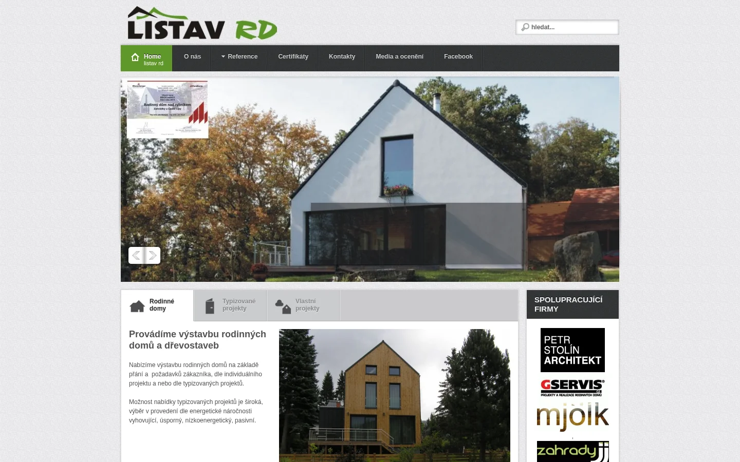 LISTAV RD s.r.o. website