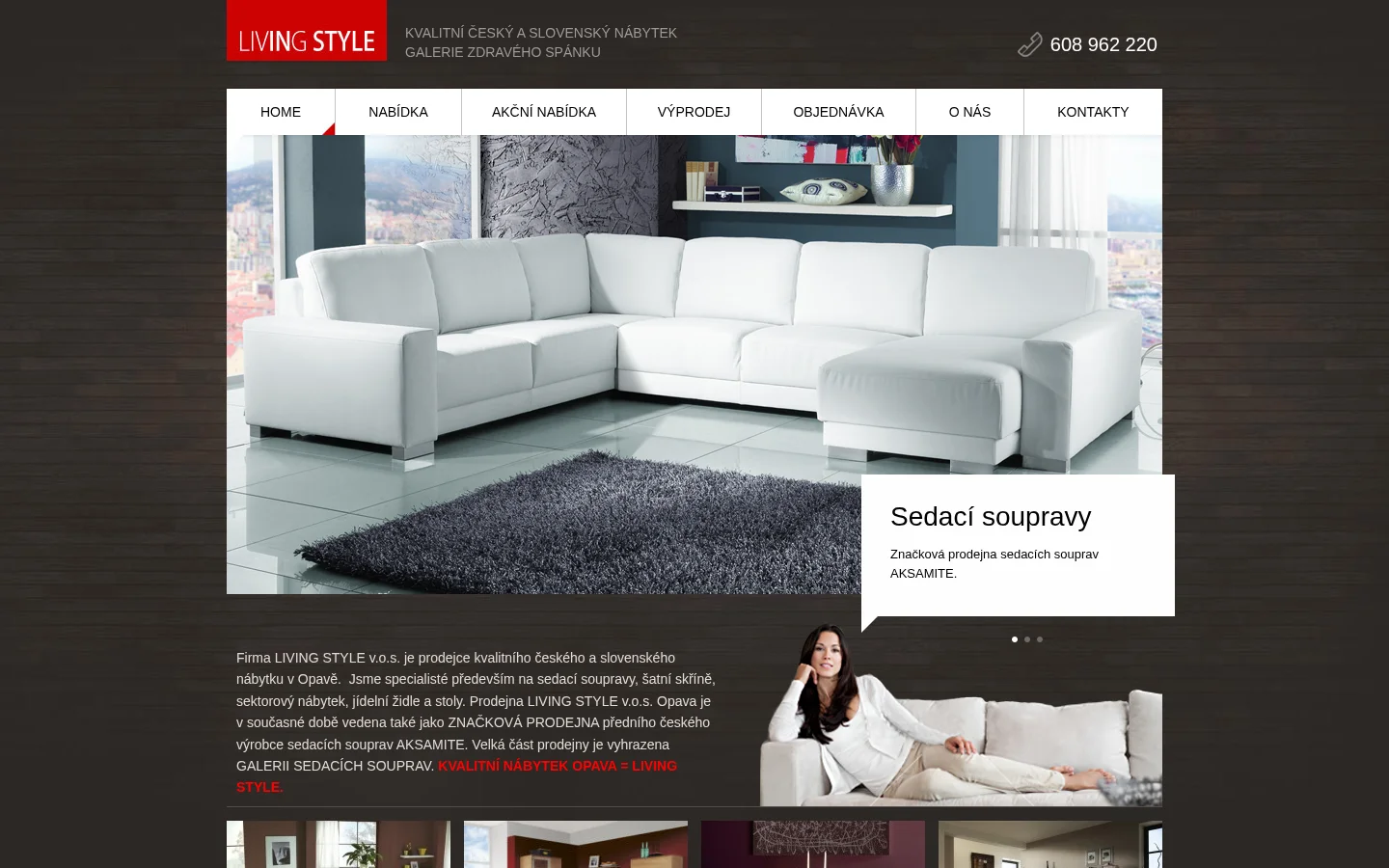 NÁBYTEK LIVING STYLE website