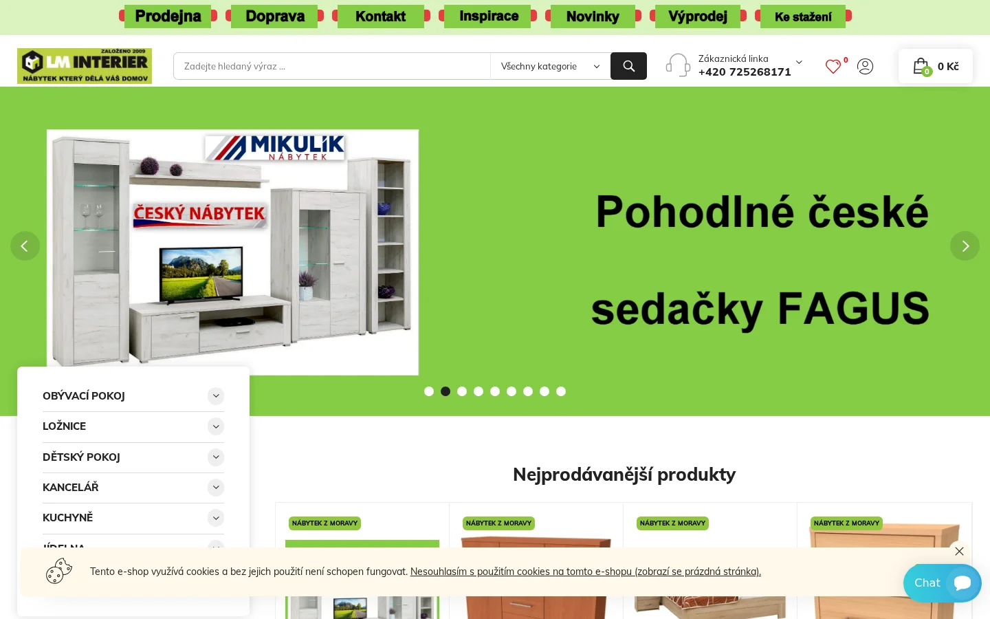 Nábytek LM interier website