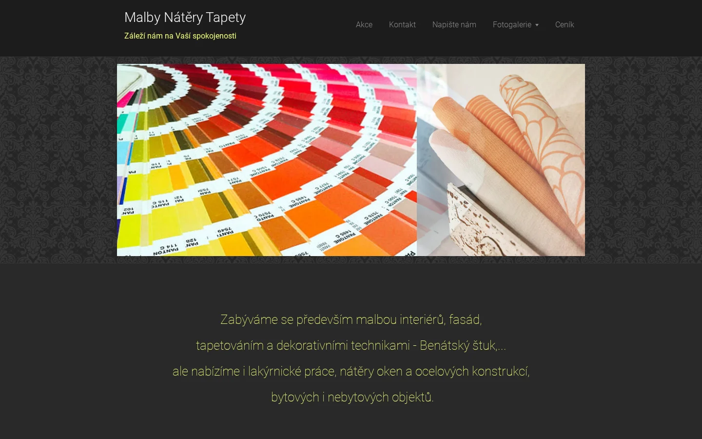 Malířské práce Tomáš Broskva website