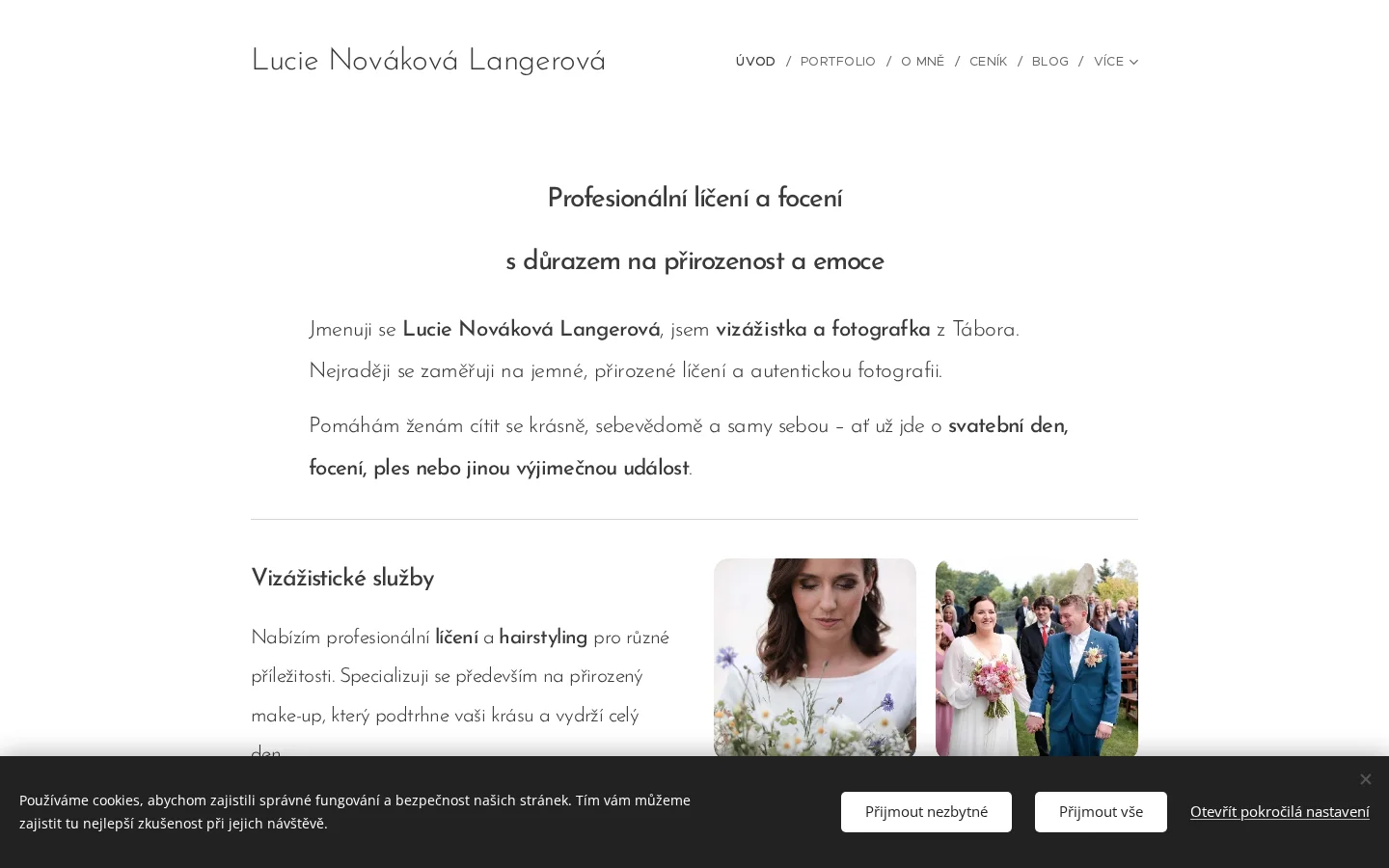 Lucie Nováková Langerová website
