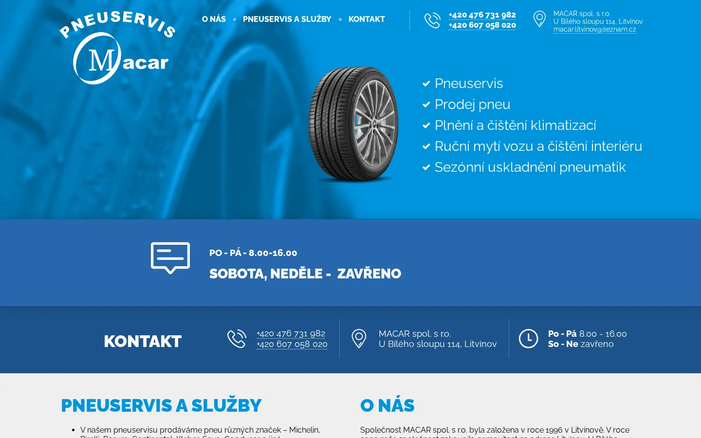 Macar spol. s.r.o website