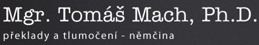 Překlady a tlumočení němčina Tomáš Mach logo