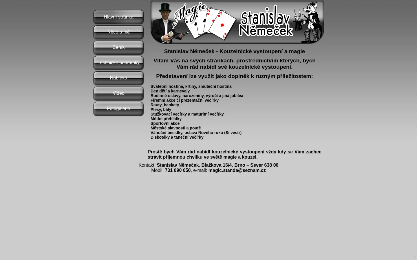 Stanislav Němeček website