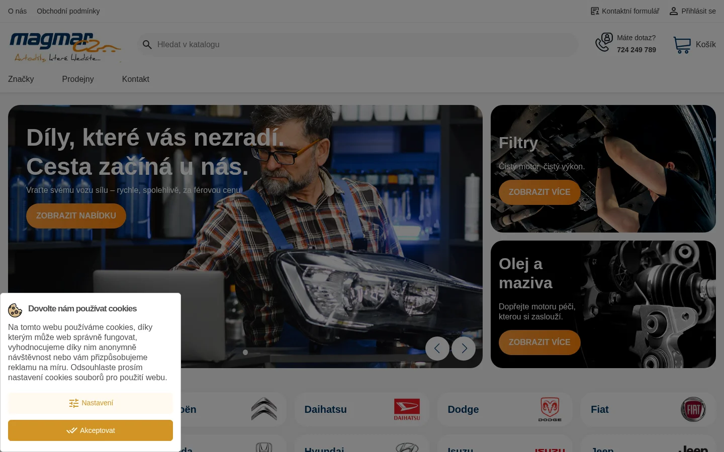 Magmar CZ, s.r.o. website