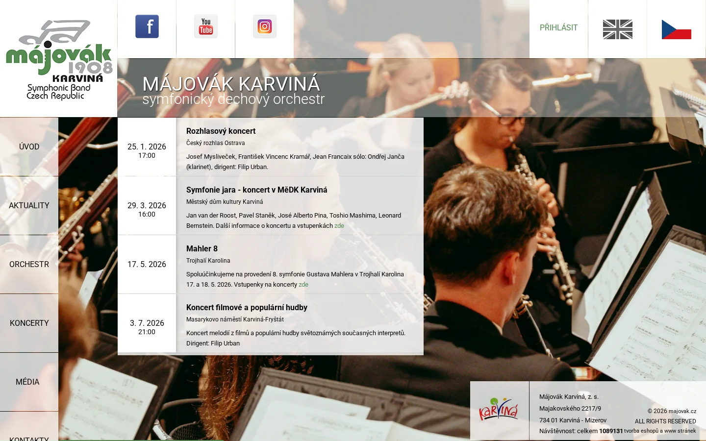 Májovák website