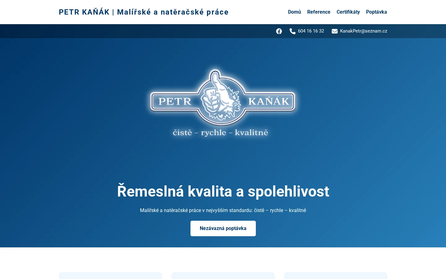 Petr Kaňák website