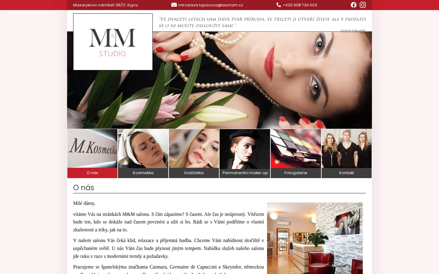 M&M Studio - Miroslava Lupačová website