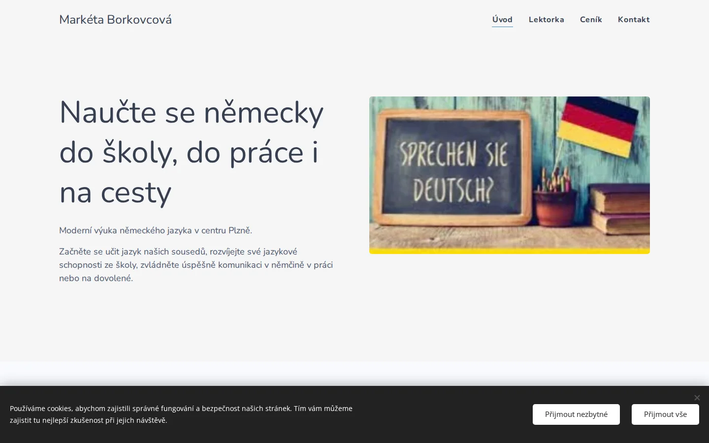 Markéta Borkovcová website