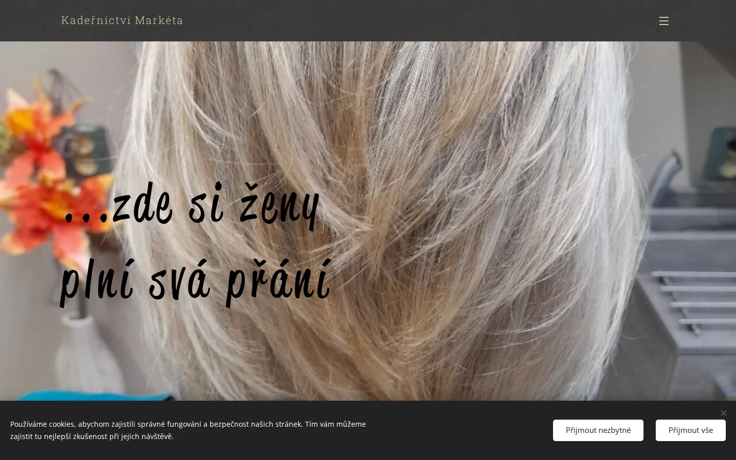 Kadeřnictví Markéta Pokorná website