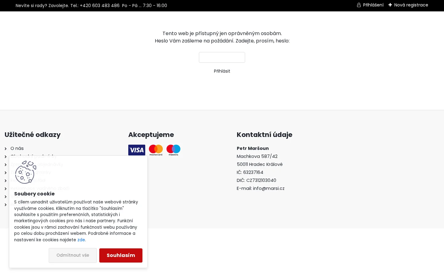 MarSi CZ velkoochod - stavební chemie website