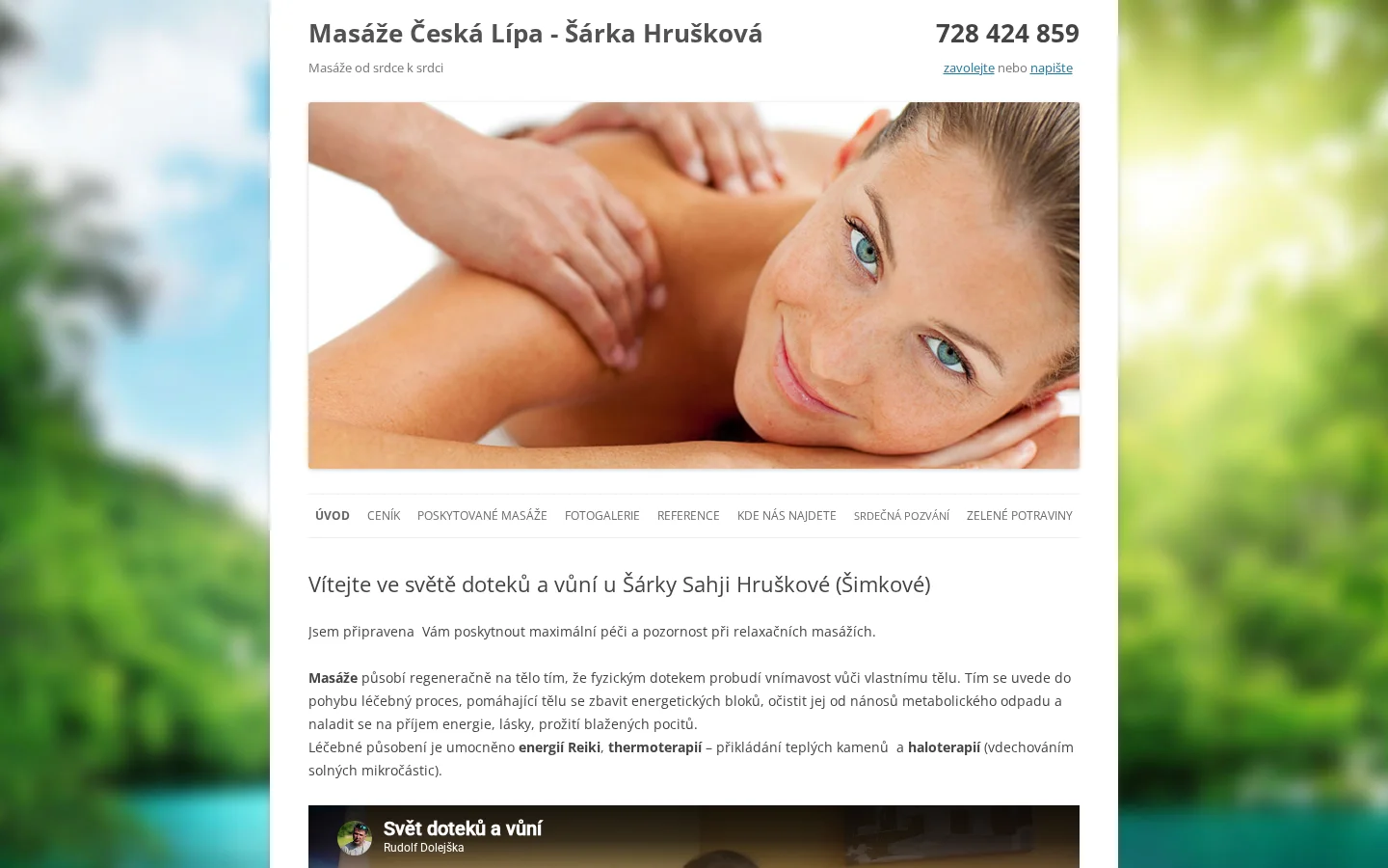 Masáže Česká Lípa website