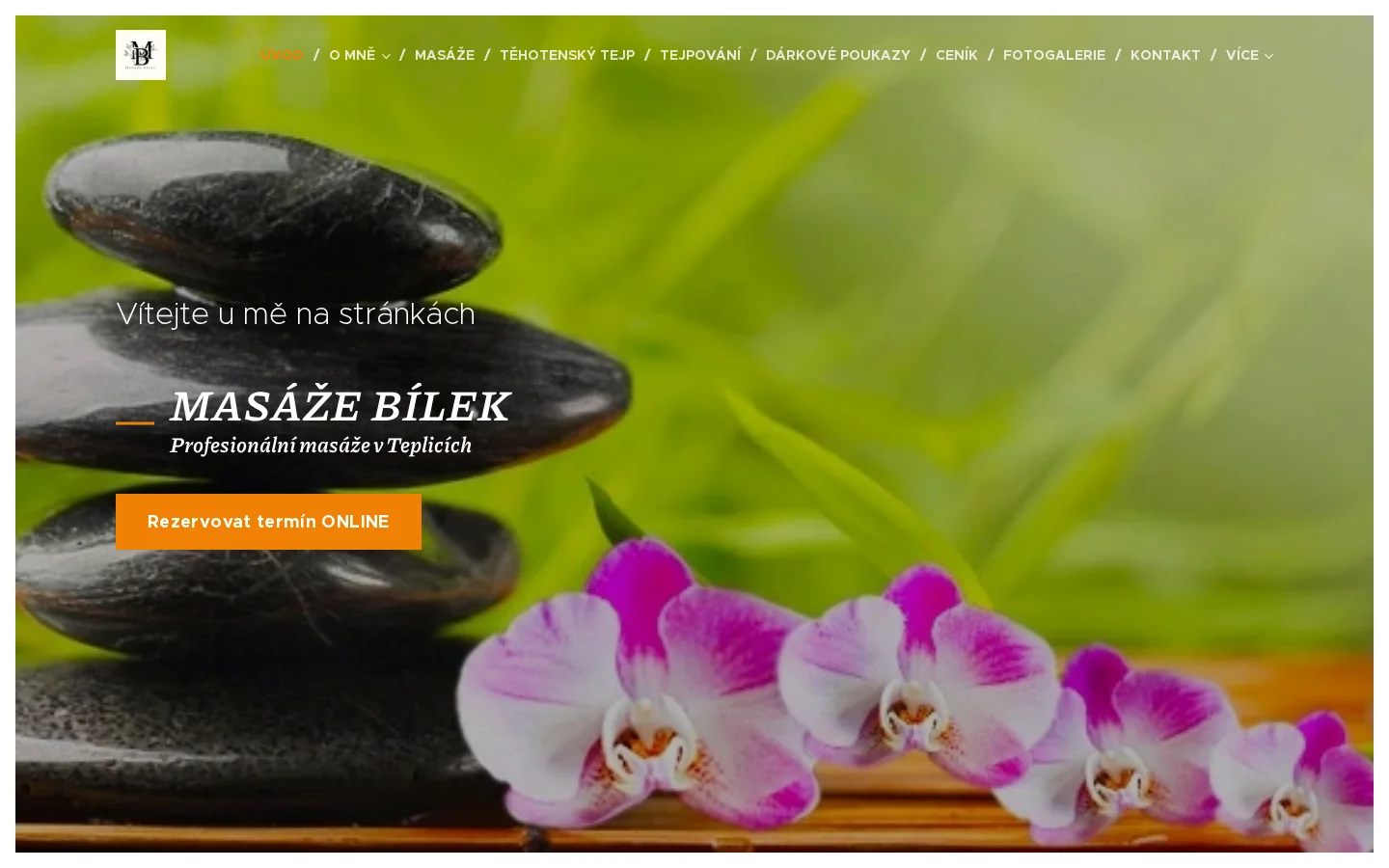 Masáže Martin Bílek website