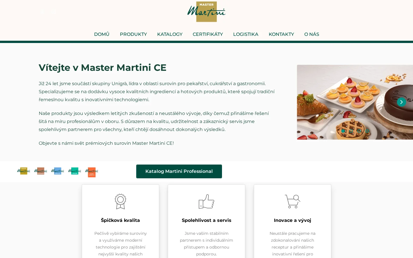 Master Martini CE spol. s.r.o. website