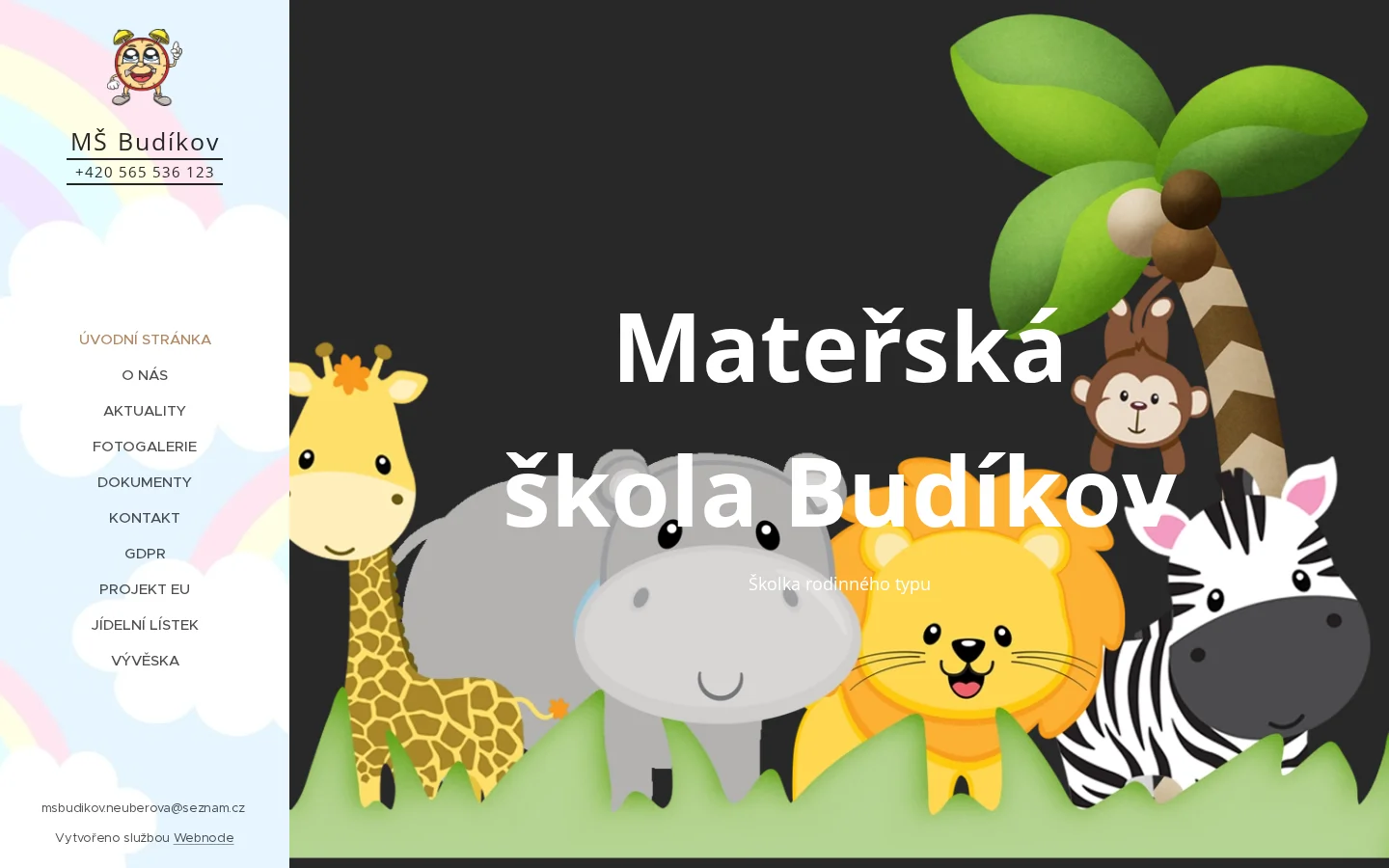 Mateřská škola Budíkov website