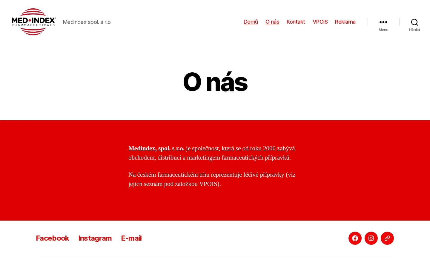 Medindex, spol. s r.o. website