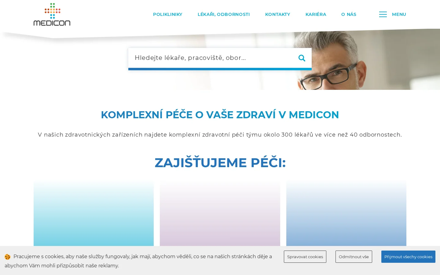 MEDICON Hospitals, s.r.o. website